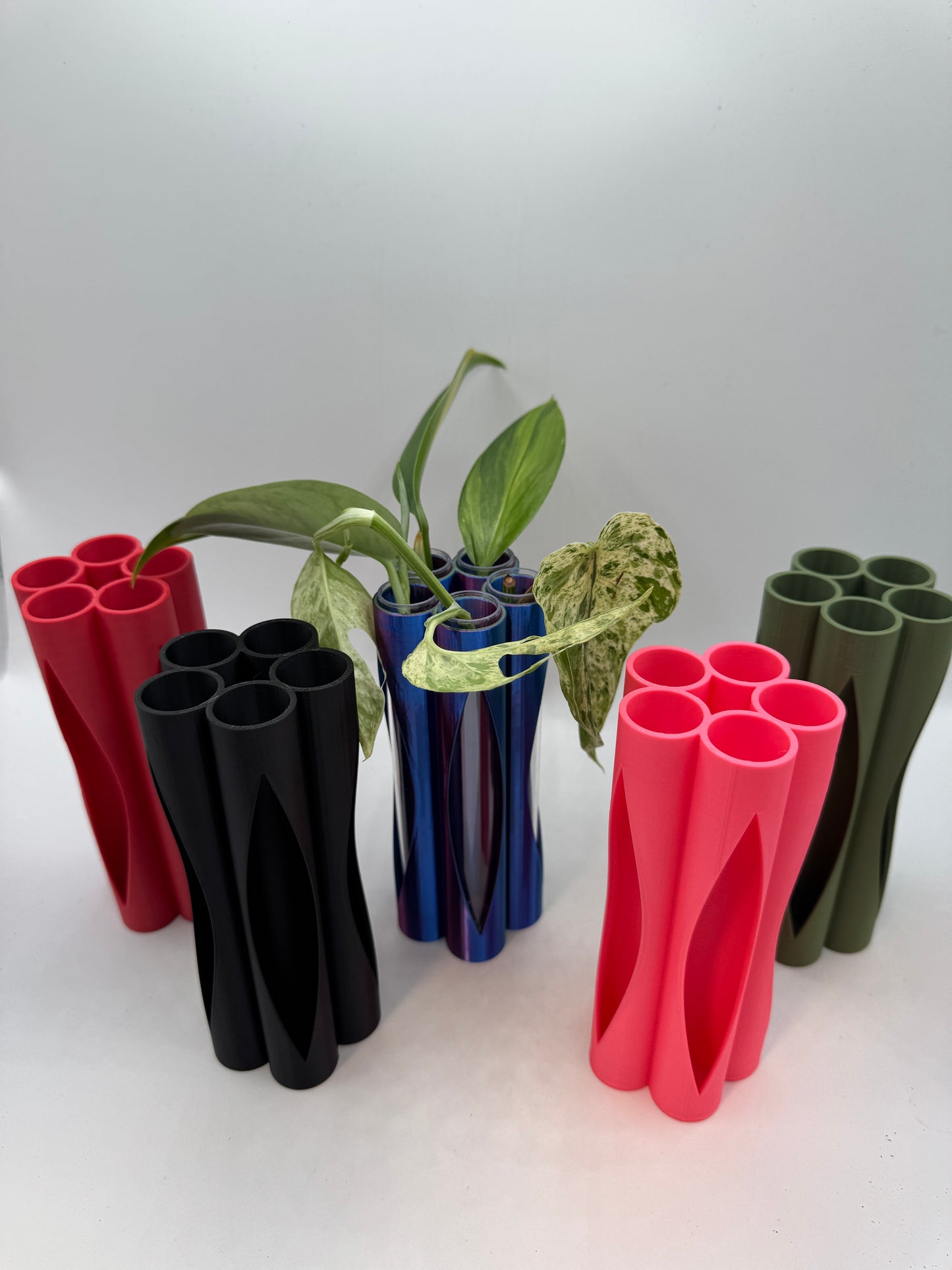 Vase für Stecklinge inkl. 5 Gläser