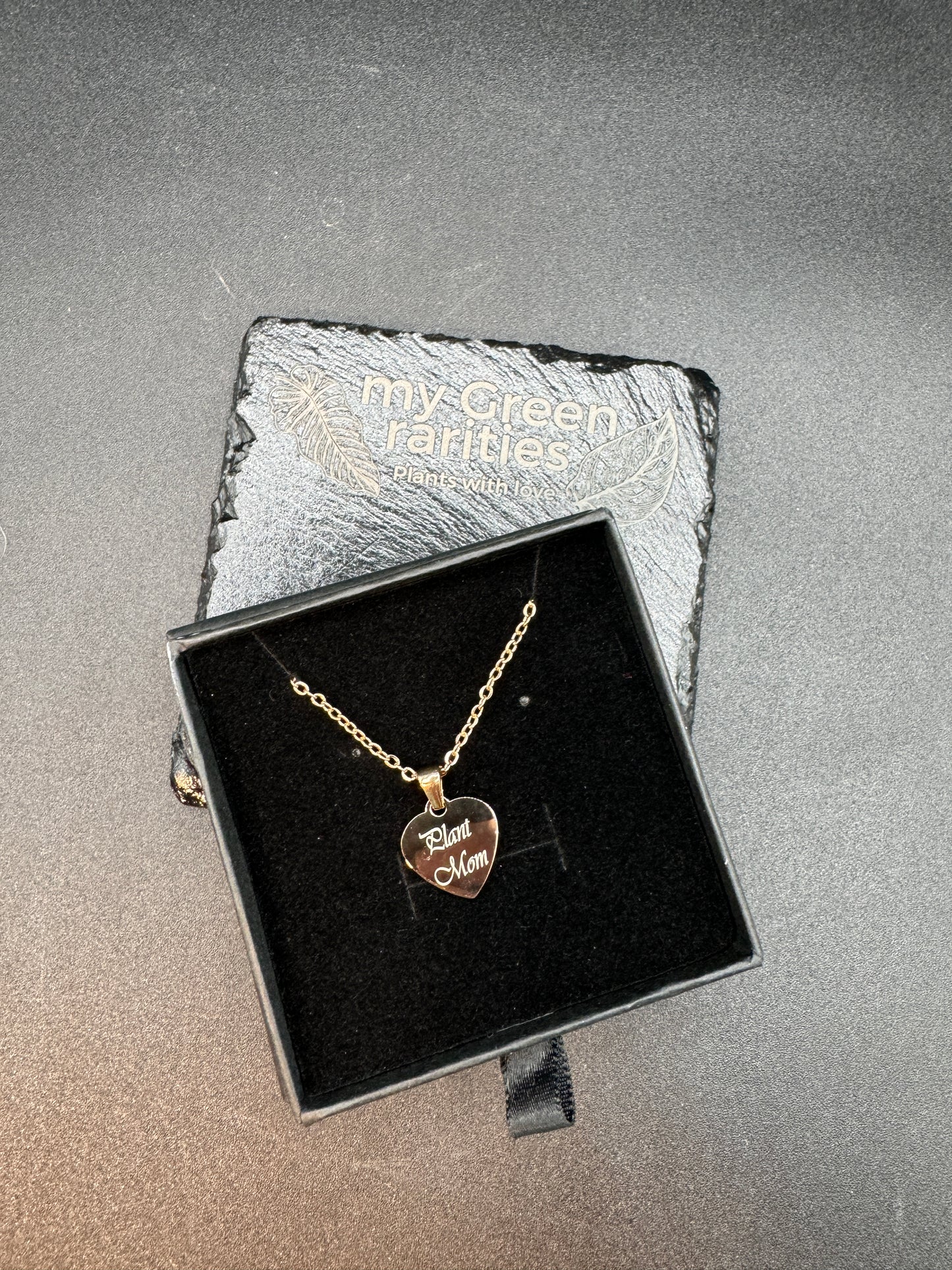 Kette Plant Mom Herz in verschiedenen Farben (personalisierbar)