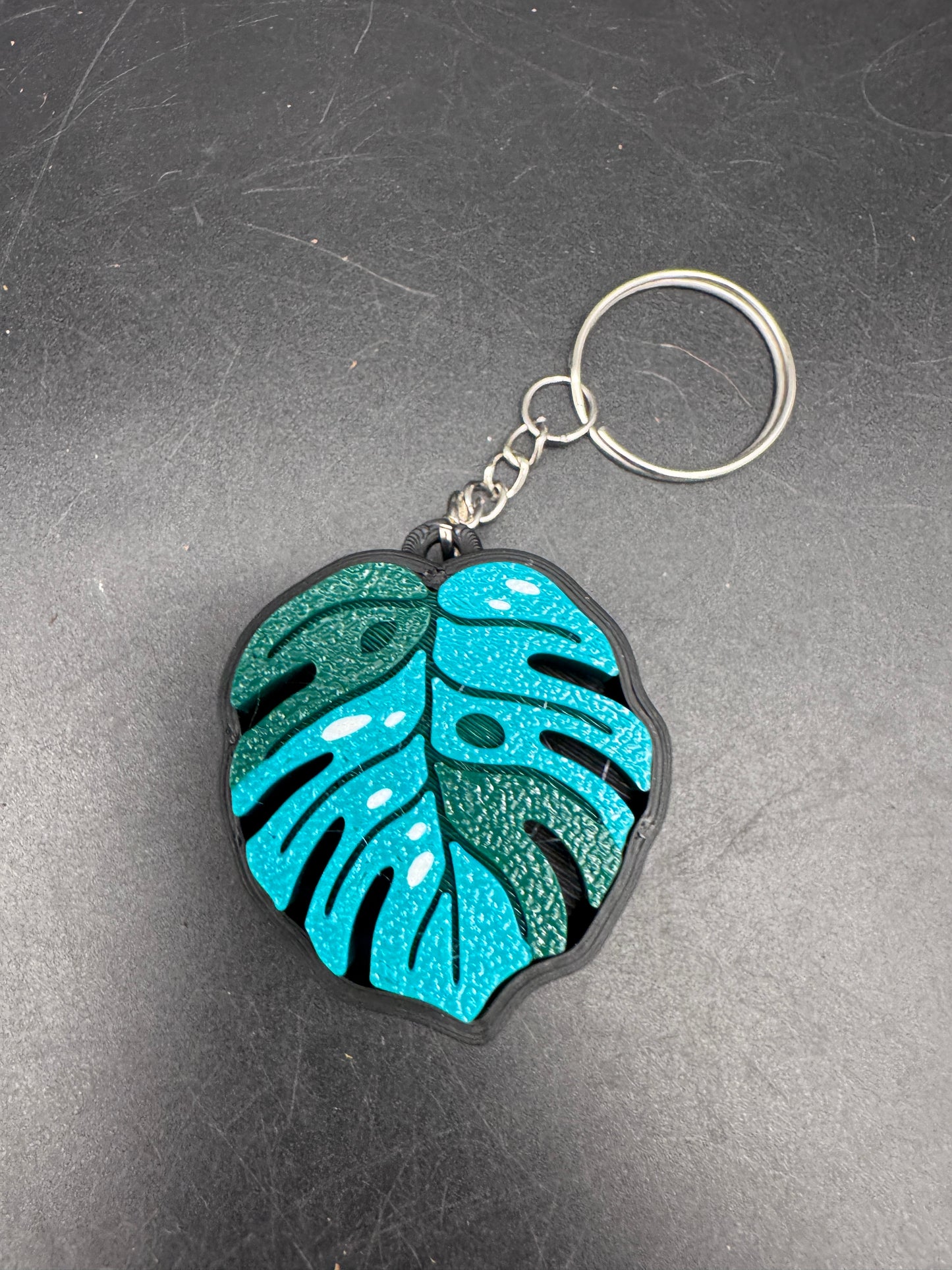 Schlüsselanhänger Fridget clicker Monstera