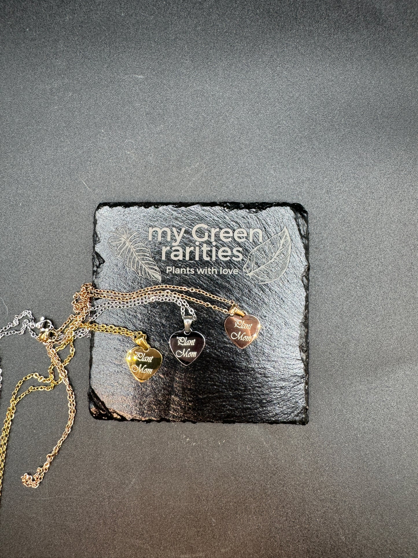 Kette Plant Mom Herz in verschiedenen Farben (personalisierbar)
