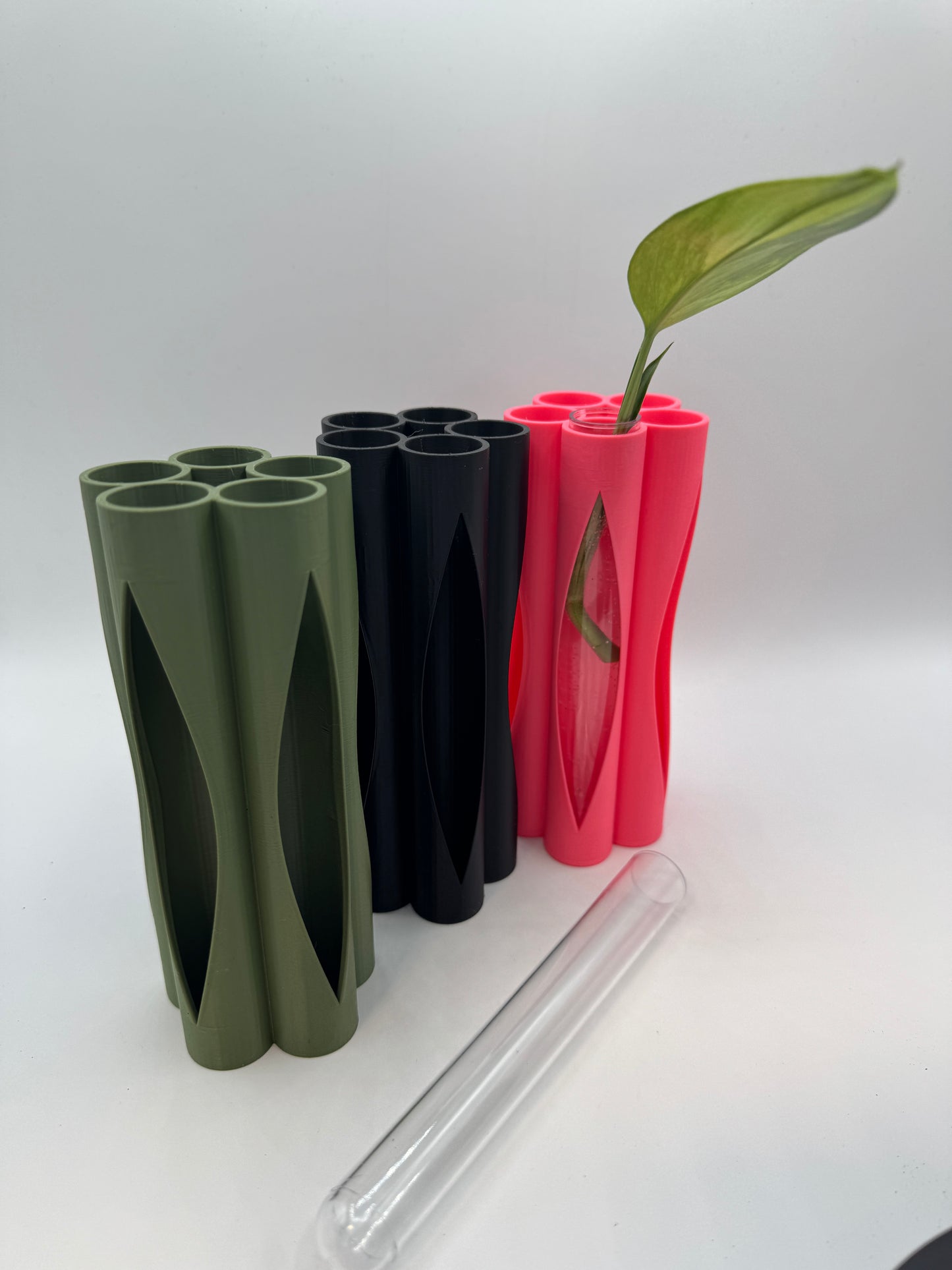Vase für Stecklinge inkl. 5 Gläser