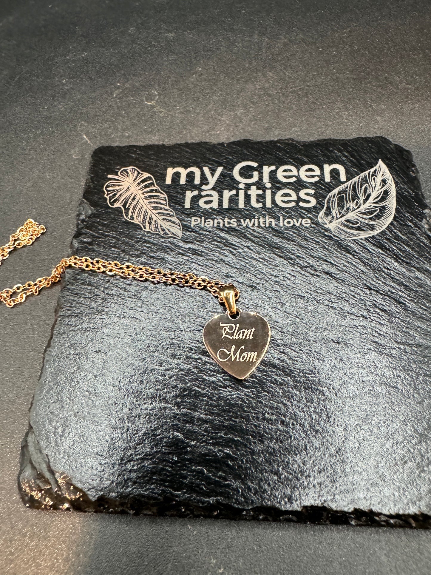 Kette Plant Mom Herz in verschiedenen Farben (personalisierbar)