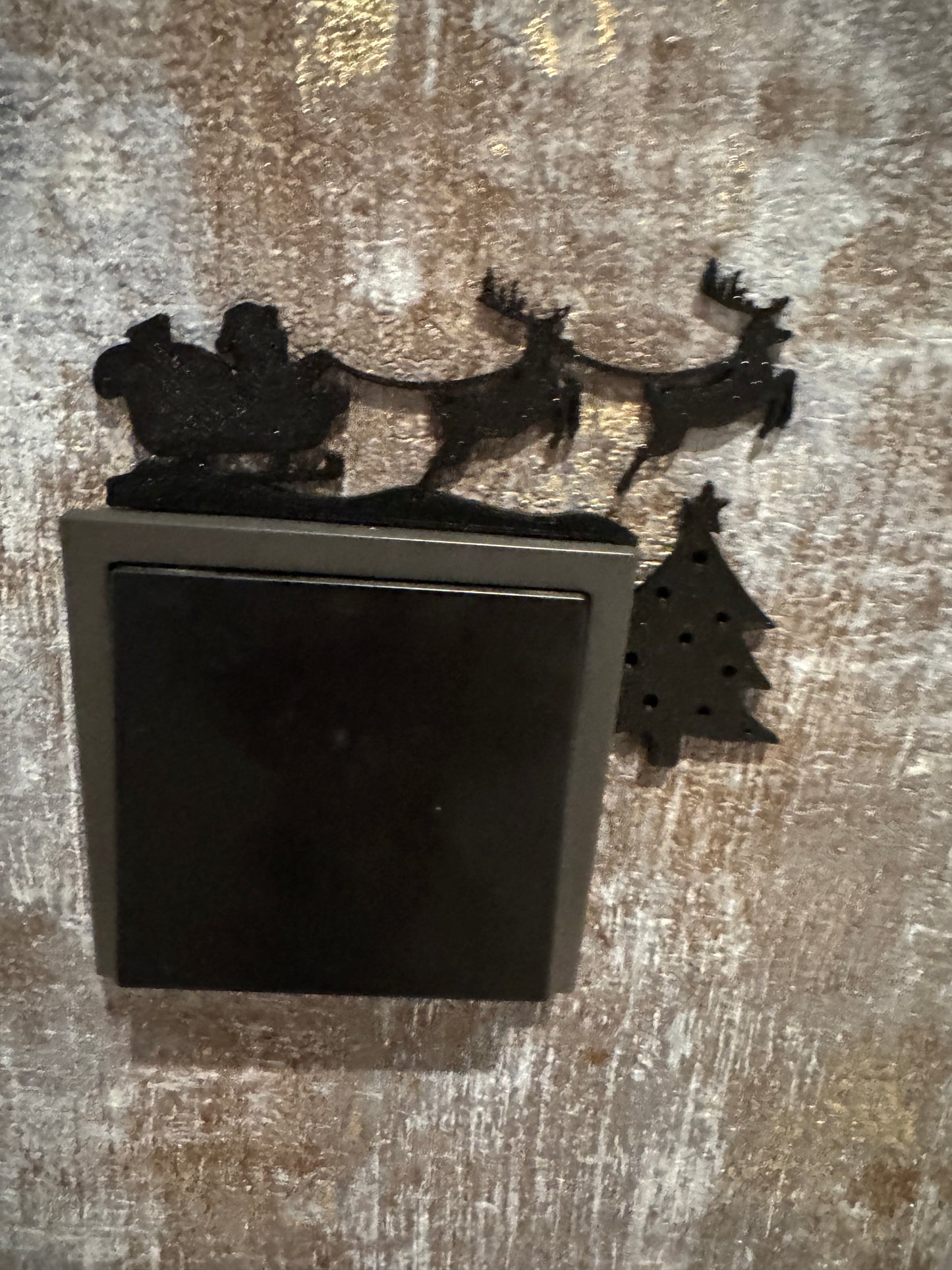 Deko für Lichtschalter 3er Set Schlitten