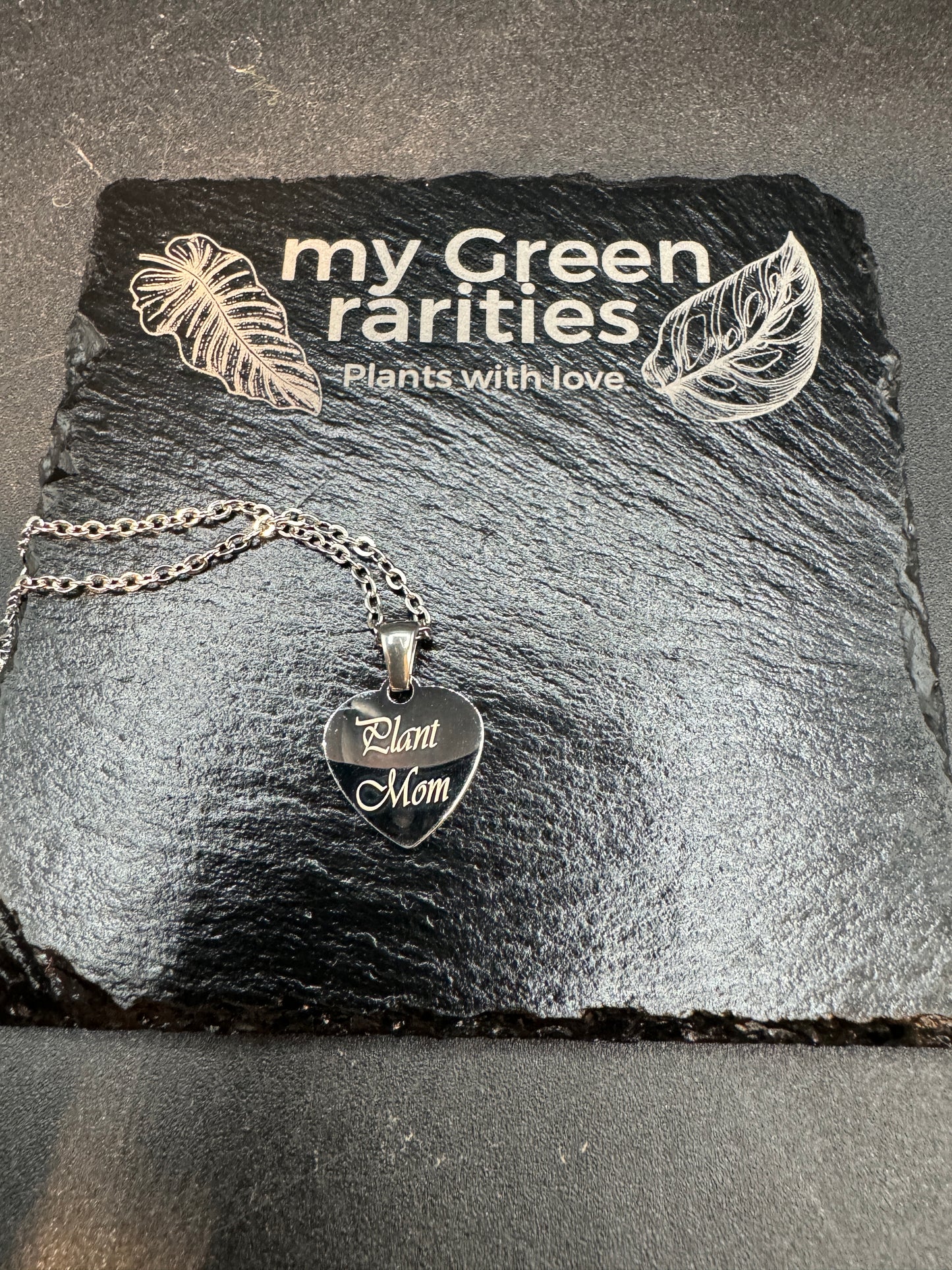 Kette Plant Mom Herz in verschiedenen Farben (personalisierbar)