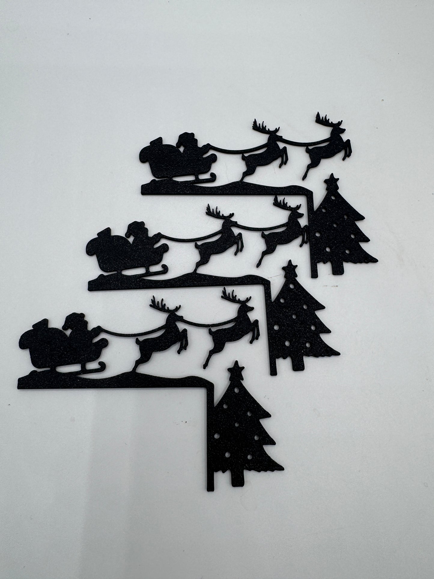 Deko für Lichtschalter 3er Set Schlitten