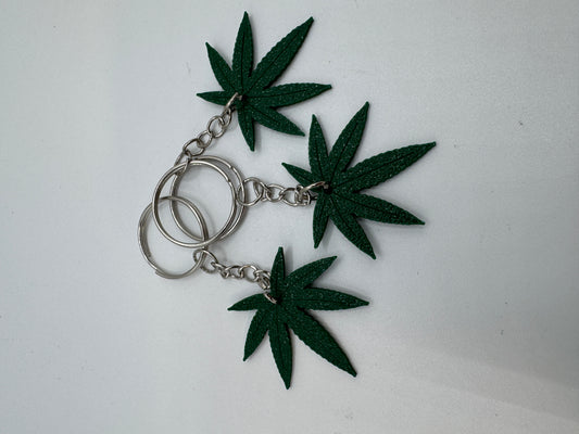 Schlüsselanhänger Cannabis / Hanf 3d gedruckt