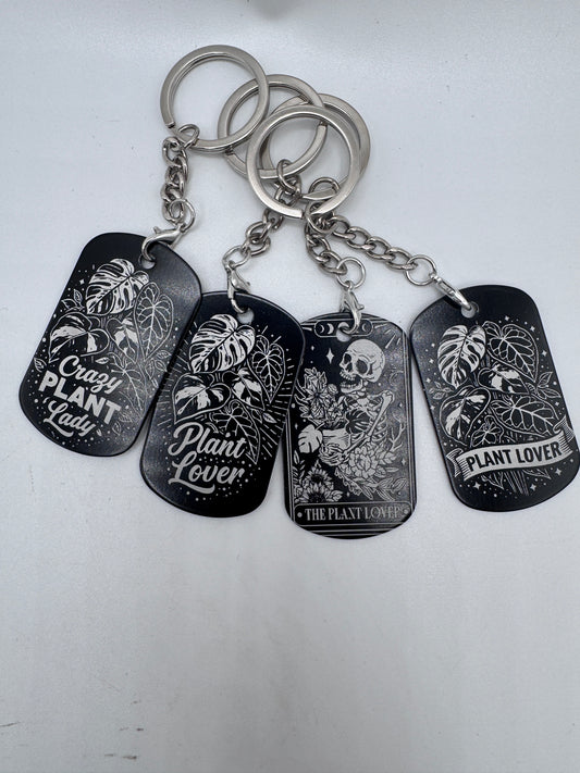 Schlüsselanhänger graviert verschiedene Sorten.