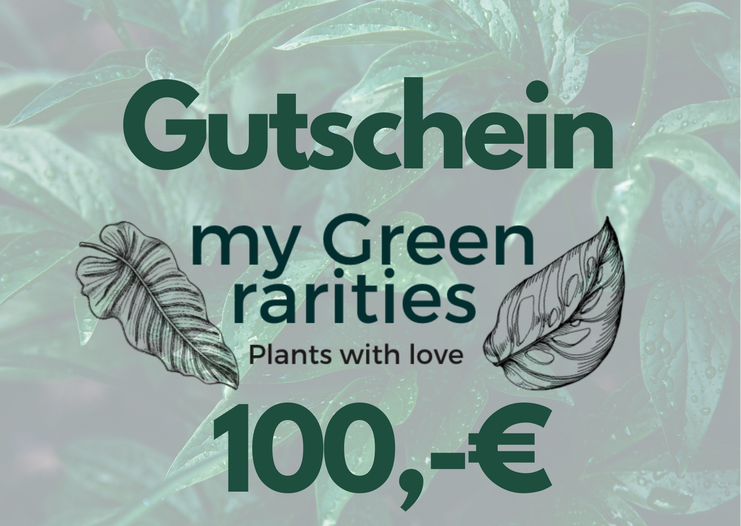My Green Rarities Geschenkgutschein