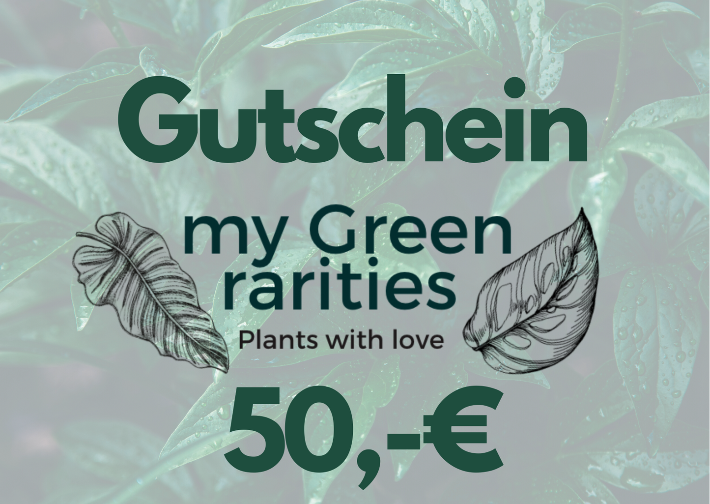 My Green Rarities Geschenkgutschein